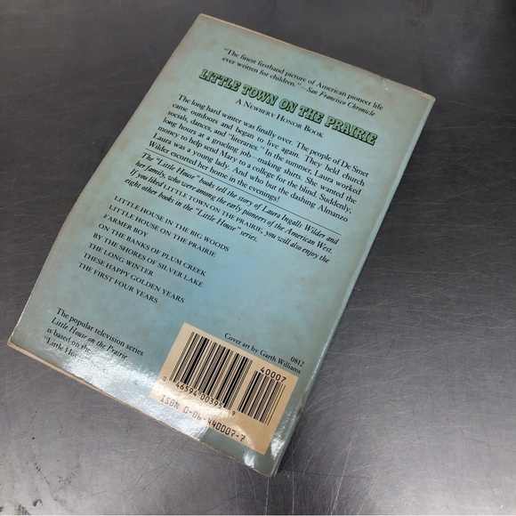 Little Town on the Prairie by: Laura Ingalls Wilder, paperback book - Picture 6 of 7